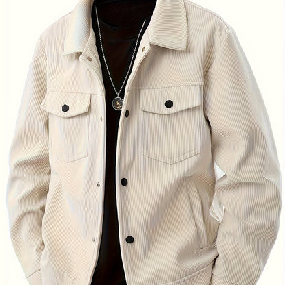 Chaqueta de invierno cortavientos para hombre – Abrigo de pana con aislamiento