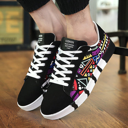 Zapatillas de Lona de Moda Loom & Soul™ para Hombre – Zapatos Casuales con Cordones, Costuras de Ante y Suela de Goma