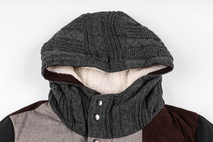 Chaqueta cárdigan de invierno para hombre 3D Loom & Soul – Abrigo grueso con cremallera