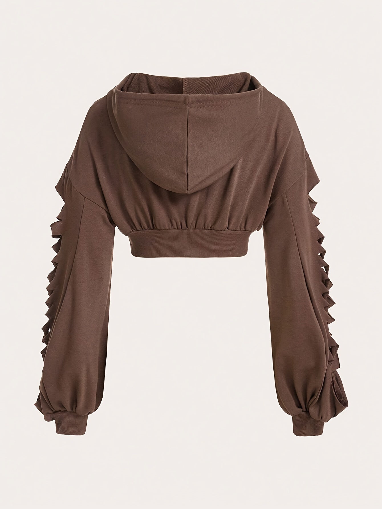 Sudadera con capucha de calavera – Sudadera extragrande rasgada estilo urbano para mujer