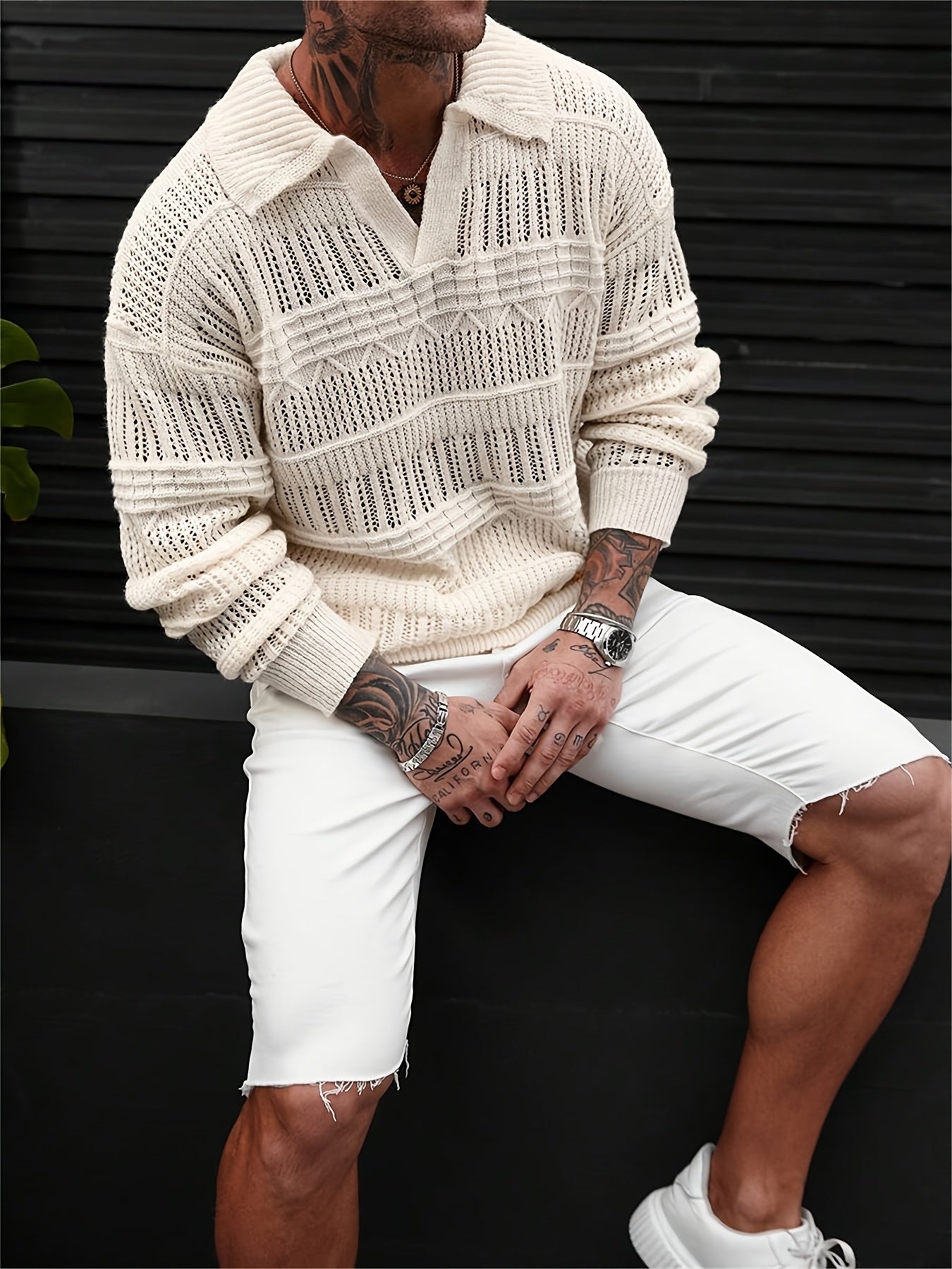 Men’s Lightweight Knit Pullover – Breathable Academic Style Sweater