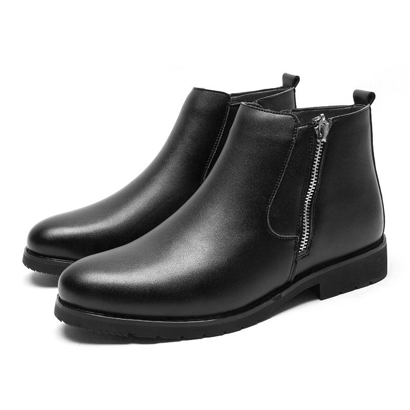 Zapatos de vestir formales de piel para hombre Loom & Soul – Zapatos casuales de negocios de talla grande, interior de felpa, suela de goma