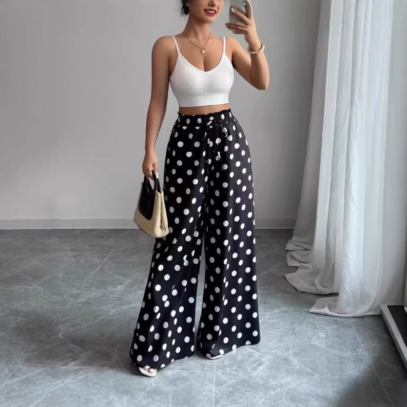 Women’s Floral Linen Pants – Loose Sun-Protective Summer Fit