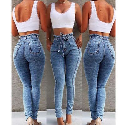 Loom & Soul™ Jeans con bajo deshilachado – Pantalones vaqueros de mujer de pernera recta