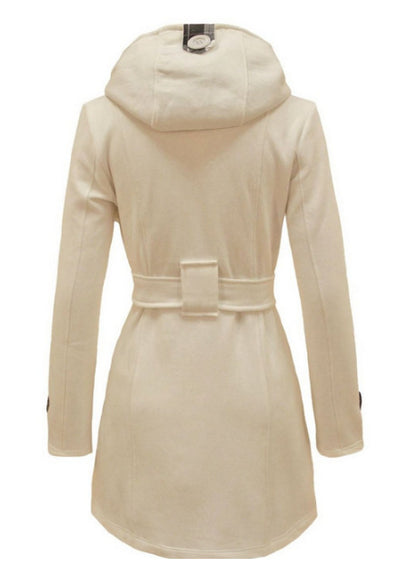 Abrigo de invierno Loom & Soul para mujer – Chaqueta larga con capucha, cálida y gruesa
