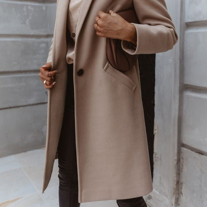 Chaqueta Oversize Coreana Bomber para Mujer Loom & Soul™ – Abrigo de Invierno Cálido con Cuello Solapa para un Estilo Urbano sin Esfuerzo