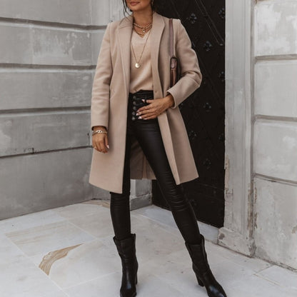 Chaqueta Oversize Coreana Bomber para Mujer Loom & Soul™ – Abrigo de Invierno Cálido con Cuello Solapa para un Estilo Urbano sin Esfuerzo
