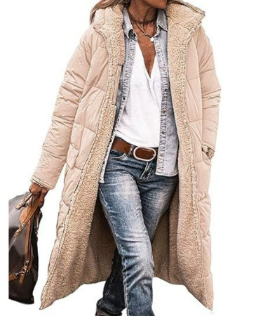 Chaqueta larga Loom & Soul™ Street Chic — Chaqueta de mezcla de algodón de longitud media para mujer con bolsillos | Elegante, cómoda y que inspira confianza