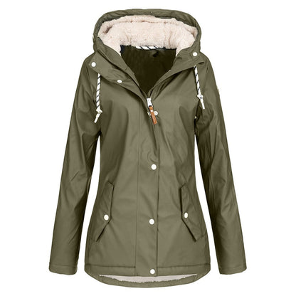 Chaqueta de deporte de invierno para mujer – Abrigo cálido cortavientos para actividades al aire libre