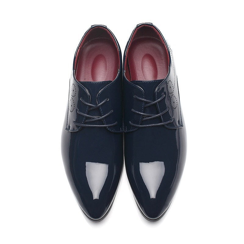 Zapatos de cuero casuales de negocios para hombre Loom & Soul – Mocasines de vestir sin cordones con parte superior de PU y suela de goma
