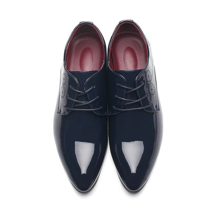 Zapatos de cuero casuales de negocios para hombre Loom & Soul – Mocasines de vestir sin cordones con parte superior de PU y suela de goma