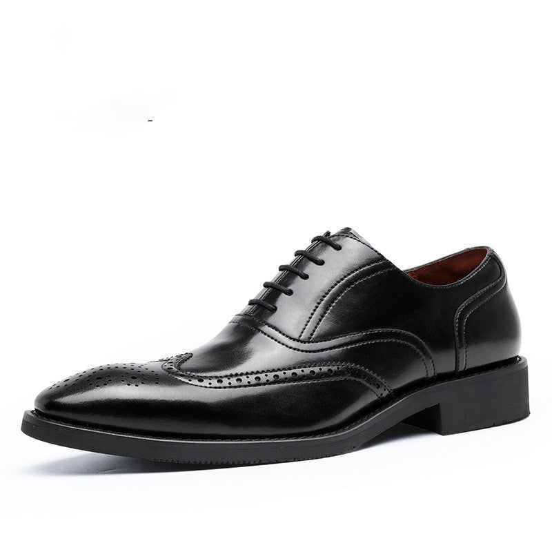 Loom & Soul™ Zapatos Oxford de piel auténtica para hombre - Zapatos de vestir con suela de goma antideslizante para negocios y uso formal