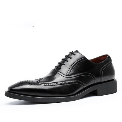 Loom & Soul™ Zapatos Oxford de piel auténtica para hombre - Zapatos de vestir con suela de goma antideslizante para negocios y uso formal