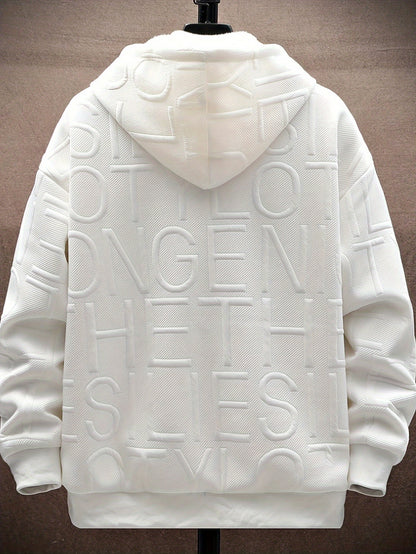 Sudadera con capucha y cremallera de felpa para hombre Loom & Soul - Edición festiva