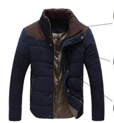 Parka informal cálida para hombre Loom & Soul™ – Abrigo de invierno cortavientos con cubierta ligera de poliéster