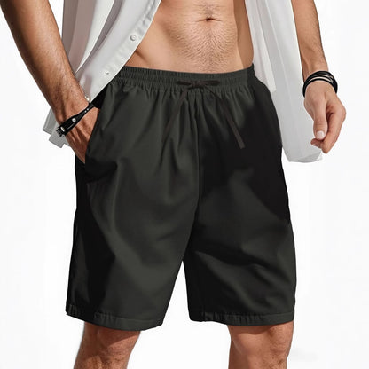 Men’s Cotton-Linen Shorts – Breathable Straight Fit Summer Essential
