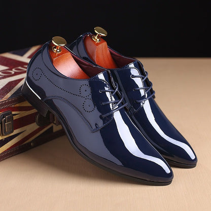 Zapatos de cuero casuales de negocios para hombre Loom & Soul – Mocasines de vestir sin cordones con parte superior de PU y suela de goma