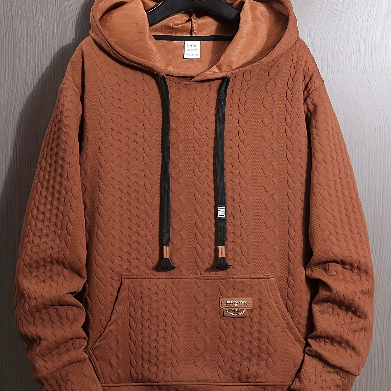 Sweat à capuche sport pour homme – Manches longues couleur unie 280 g/m²