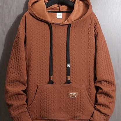 Sweat à capuche sport pour homme – Manches longues couleur unie 280 g/m²