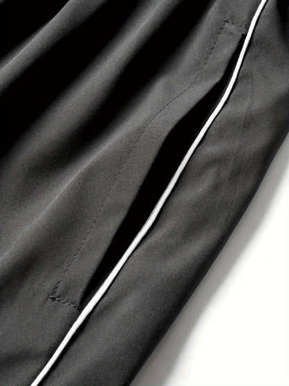 Pantalones de Jogging Holgados de Hombre con Cordón – Transpirables Informales para Exteriores