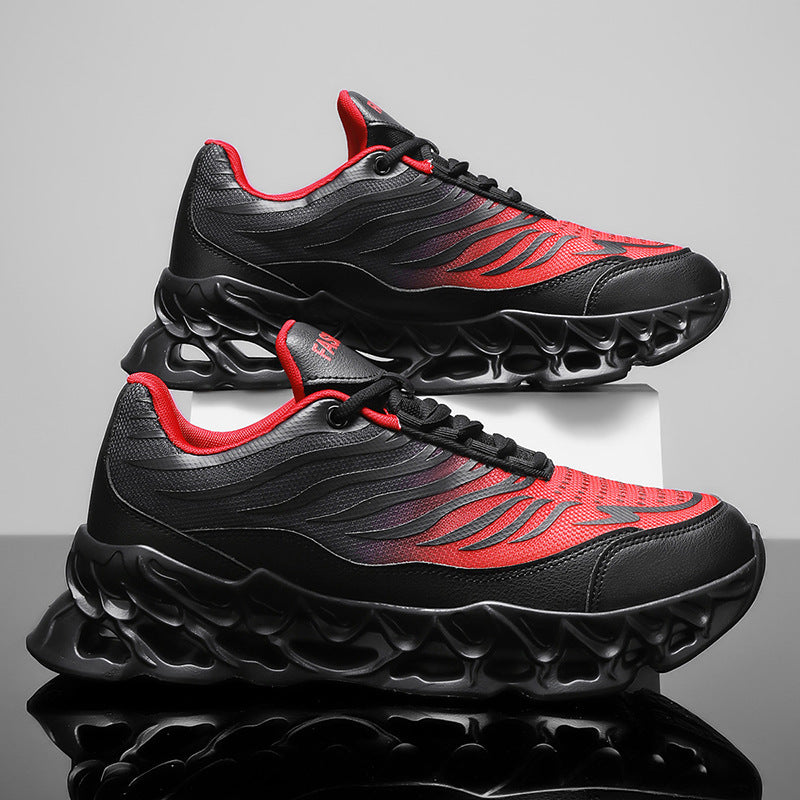 Loom & Soul™ Zapatillas de deporte con cordones para hombre – Zapatillas deportivas y casual con suela gruesa