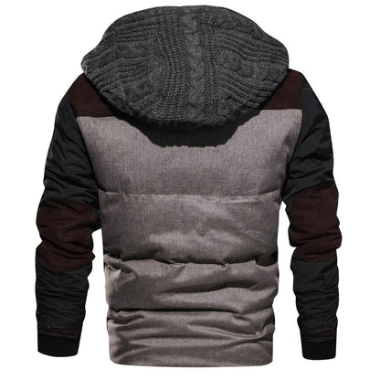 Chaqueta cárdigan de invierno para hombre 3D Loom & Soul – Abrigo grueso con cremallera