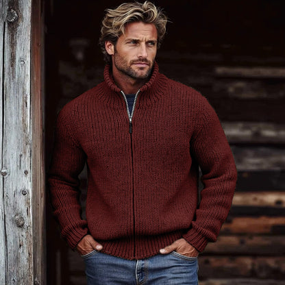 Veste zippée imprimée 3D pour homme – Cardigan décontracté à manches longues