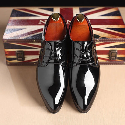 Zapatos de cuero casuales de negocios para hombre Loom & Soul – Mocasines de vestir sin cordones con parte superior de PU y suela de goma