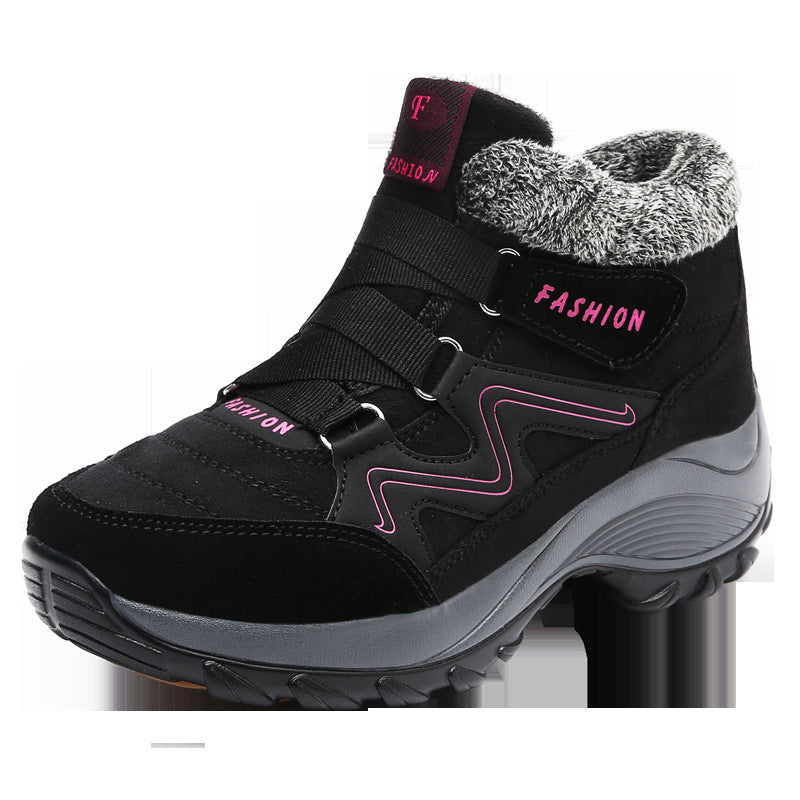 Loom & Soul™ Zapatos de cuero para senderismo de mujer – Botas de trekking impermeables antideslizantes para camping y aventura