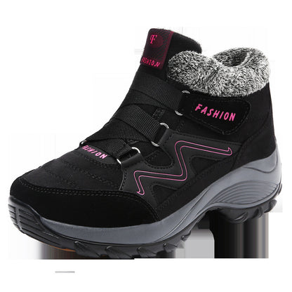 Loom & Soul™ Zapatos de cuero para senderismo de mujer – Botas de trekking impermeables antideslizantes para camping y aventura