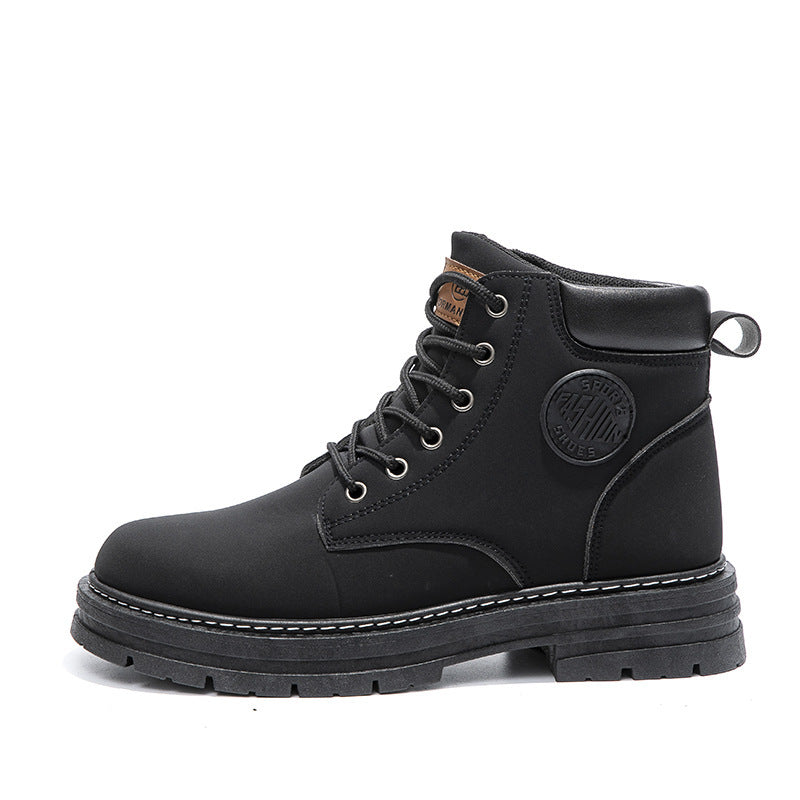 Botas Martin para hombre Loom & Soul™ – Botines de invierno gruesos impermeables con suela de goma antideslizante