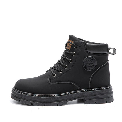 Botas Martin para hombre Loom & Soul™ – Botines de invierno gruesos impermeables con suela de goma antideslizante