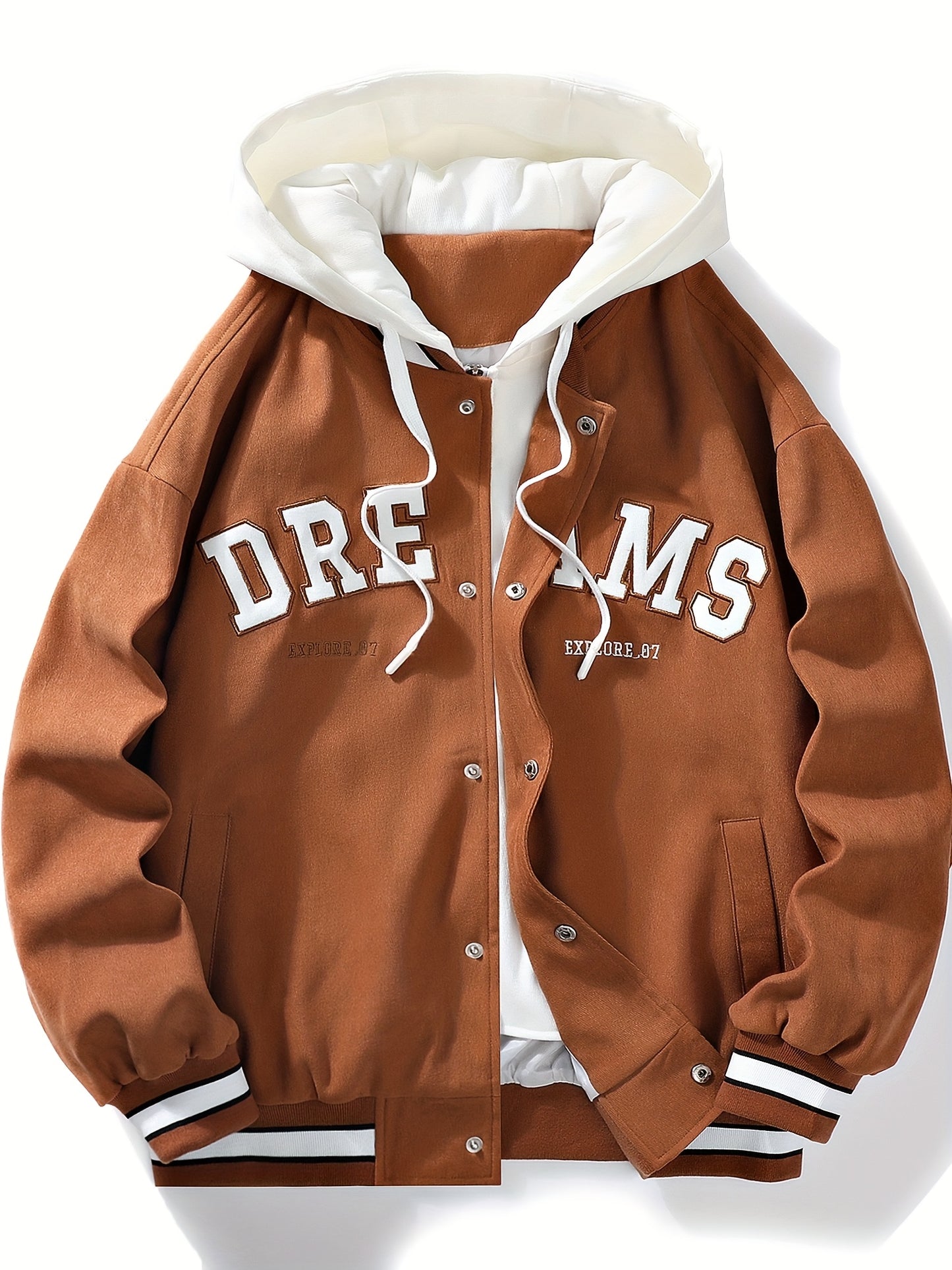 Veste à capuche Loom & Soul pour homme « DREAMS » – Manteau ample streetwear