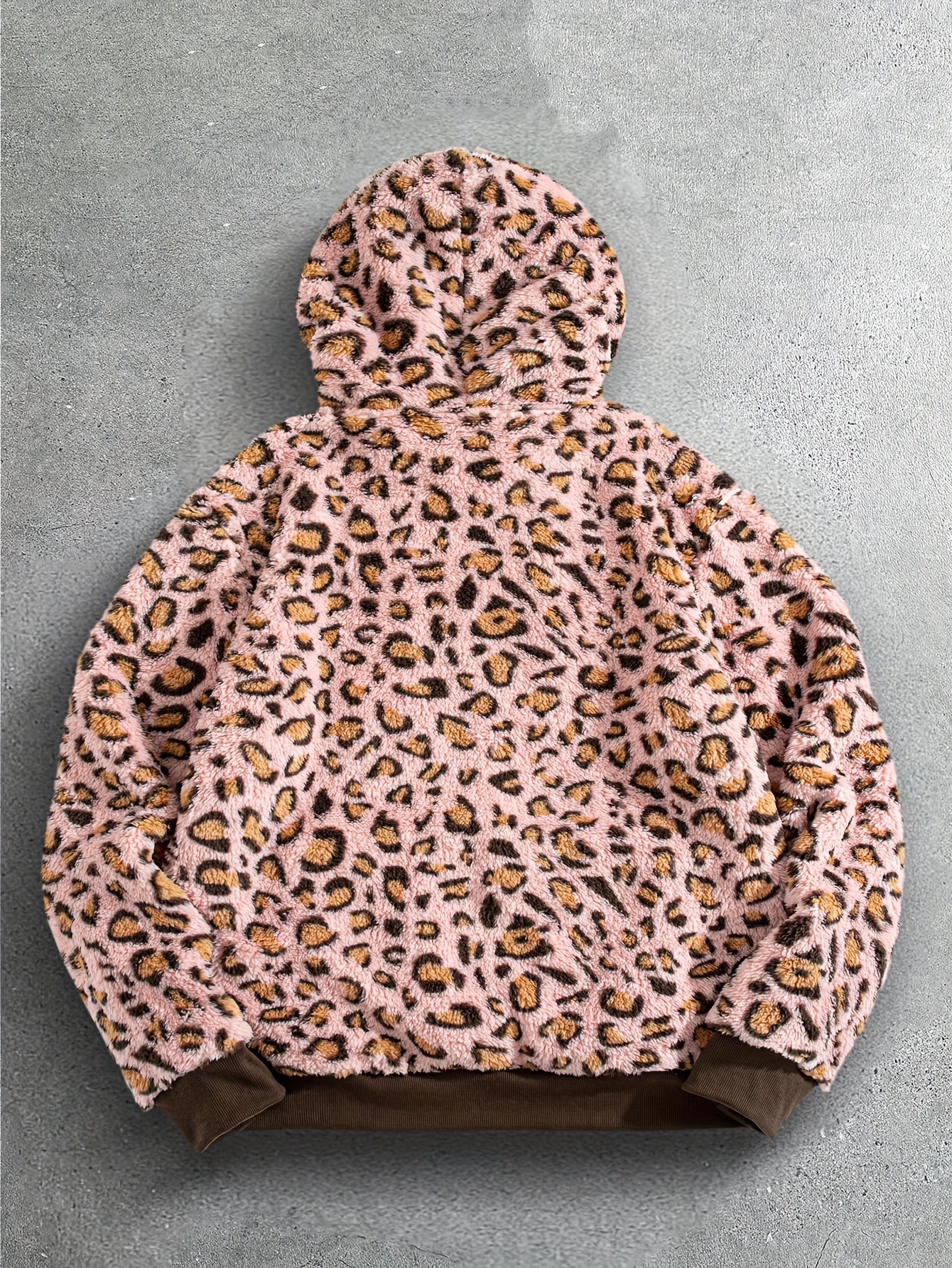 Sweat à Capuche Imprimé Léopard Homme – Sweat-shirt Doux Tendance Streetwear