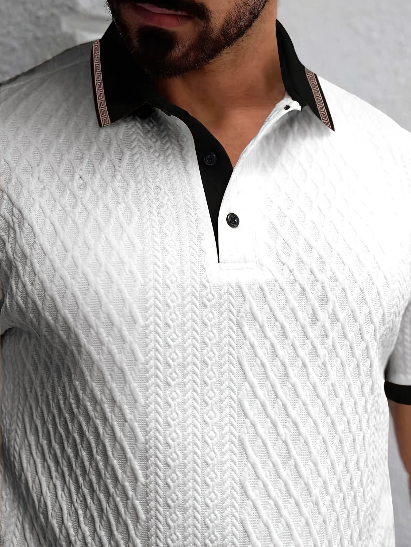 Polo color block para hombre – Polo de golf y casual de verano transpirable