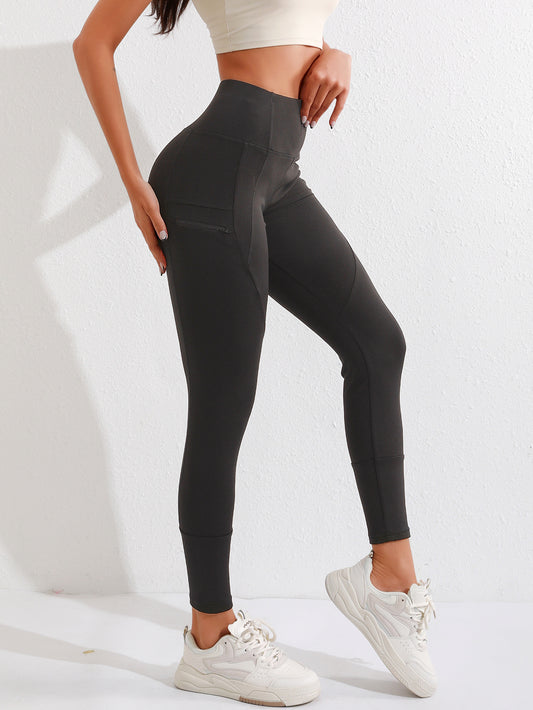 Pantalones de Yoga de Forro Polar para Mujer – Leggings de Invierno de Cintura Alta con Bolsillos