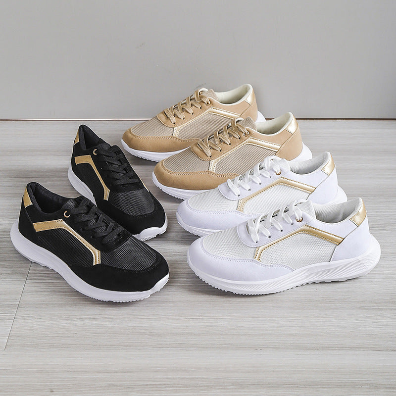 Zapatillas deportivas con cordones Loom & Soul™ para mujer – Calzado informal de malla transpirable para uso diario con comodidad y estilo