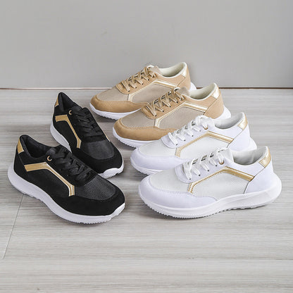 Zapatillas deportivas con cordones Loom & Soul™ para mujer – Calzado informal de malla transpirable para uso diario con comodidad y estilo
