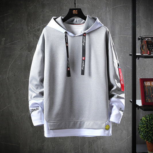 Sudadera con capucha informal de hombre – Manga larga estilo urbano