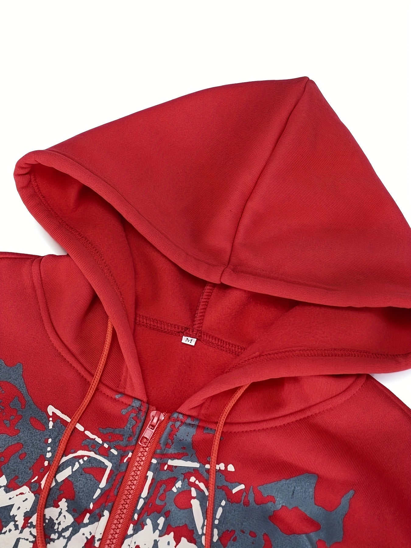Chaqueta con capucha estampada de calaveras para hombre – Sudadera casual con cremallera para otoño/invierno