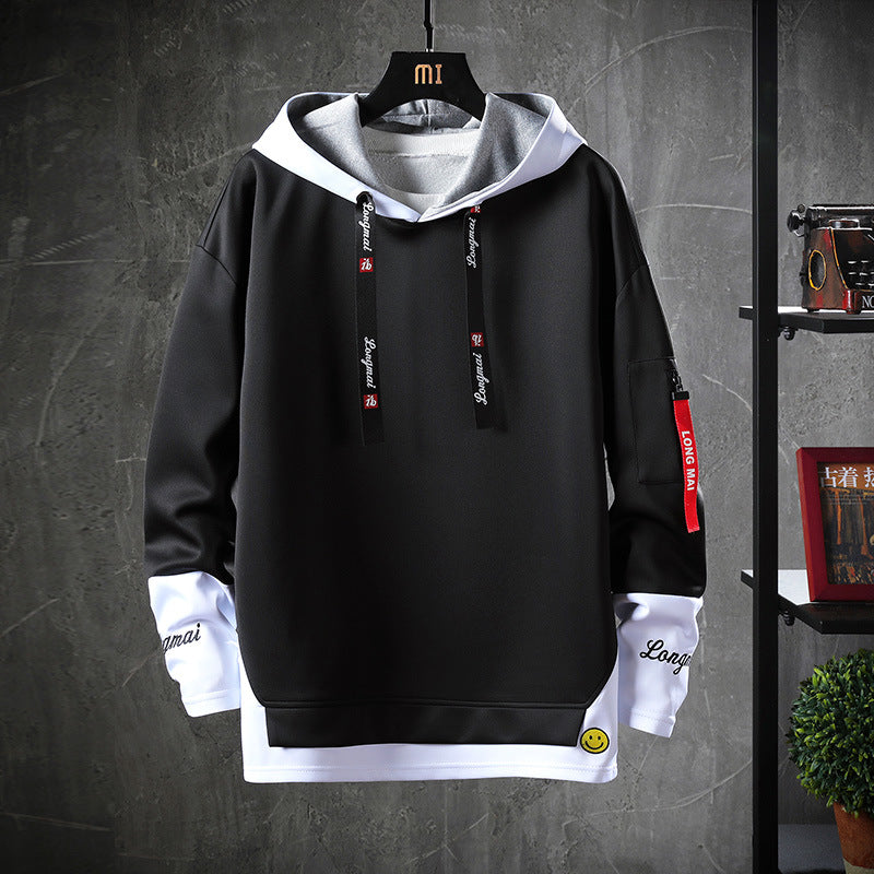 Sudadera con capucha informal de hombre – Manga larga estilo urbano