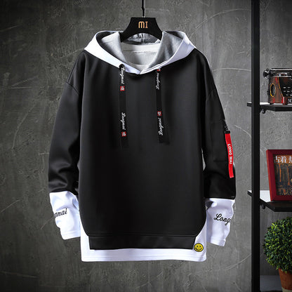 Sudadera con capucha informal de hombre – Manga larga estilo urbano