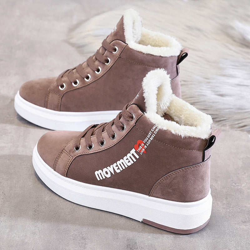 Loom & Soul™ Zapatillas afelpadas con relleno por encima de la rodilla para mujer – Botas altas de invierno cálidas con suela de goma