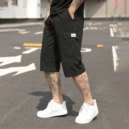 Men’s Minimal Cropped Trousers – Lightweight Summer Fit