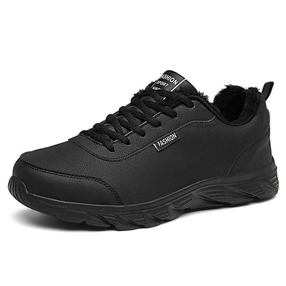 Zapatillas de invierno cálidas Loom & Soul™ para hombre – Impermeables, antideslizantes, zapatos cómodos con forro de felpa