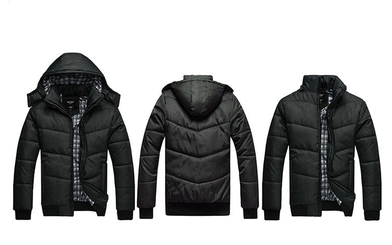 Parka de invierno para hombre Loom & Soul - Abrigo con capucha grueso y cálido