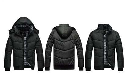 Parka de invierno para hombre Loom & Soul - Abrigo con capucha grueso y cálido