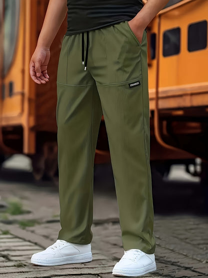 Pantalones elásticos de alto rendimiento para hombre – Ajuste informal de entrenamiento y ropa urbana