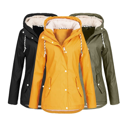 Chaqueta de deporte de invierno para mujer – Abrigo cálido cortavientos para actividades al aire libre