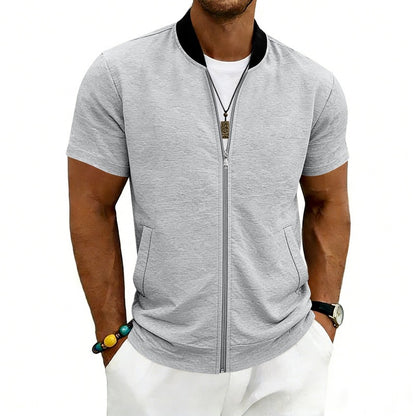 Men’s Flight Zip-Up Jacket – Classic Streetwear Bomber Fit